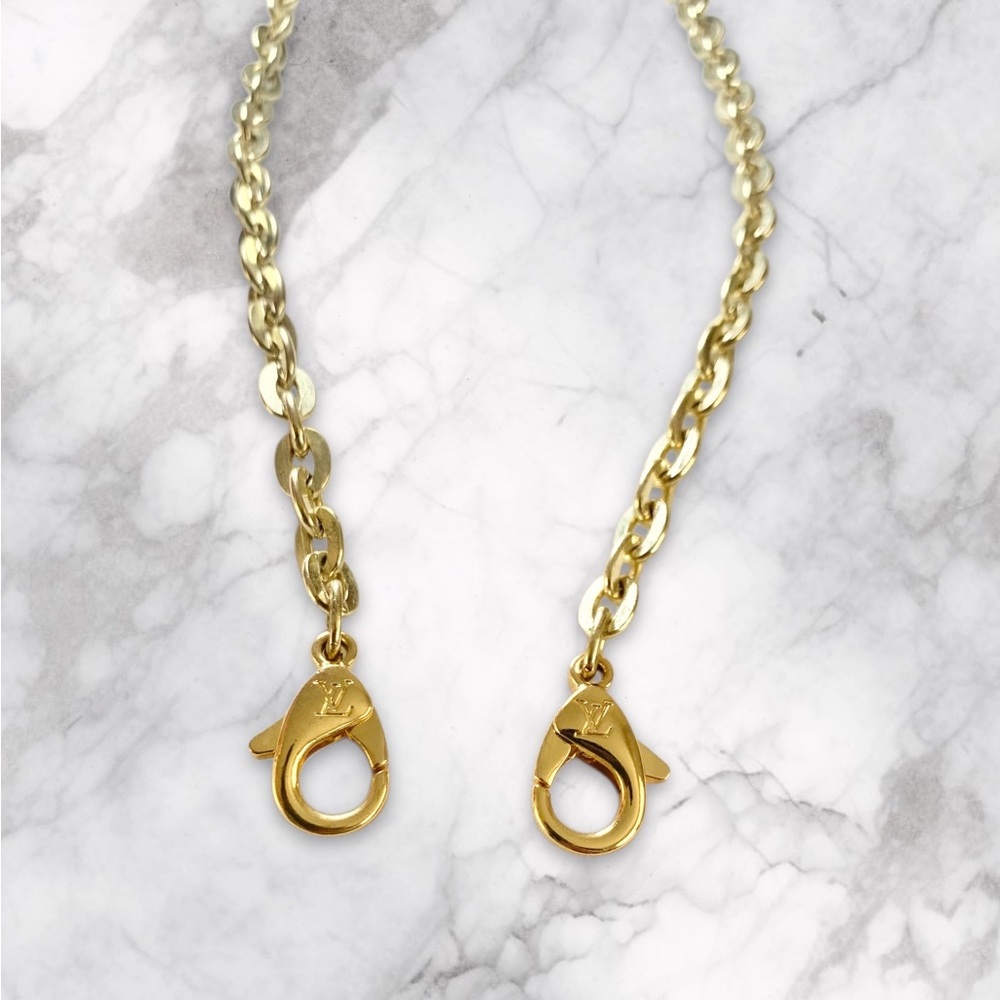 LOUIS VUITTON GOLD CHAIN LOBSTER CLASP BAG STRAP - Picture 4 of 6